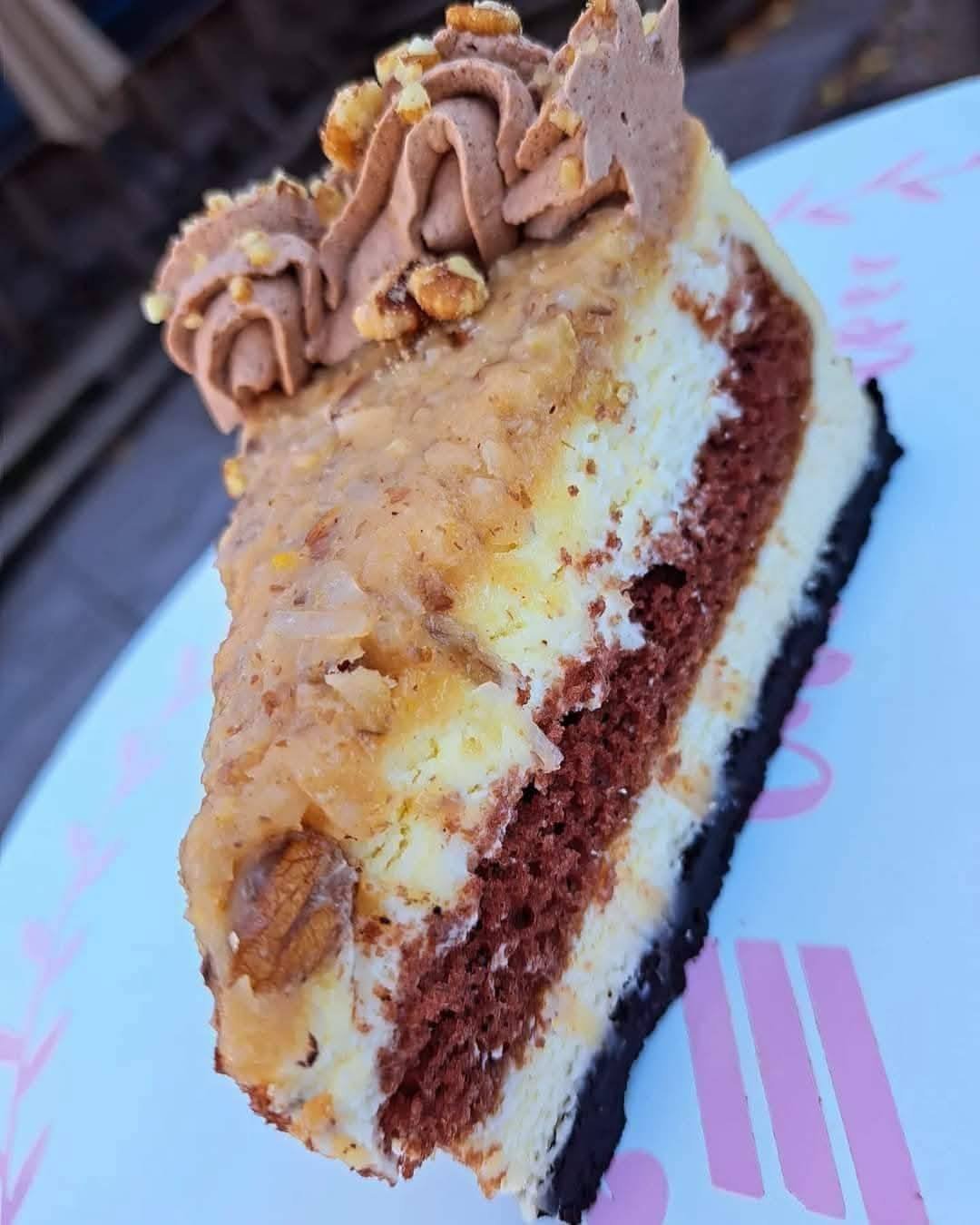 German Chocolate slice